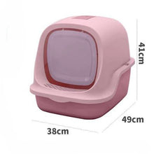 Load image into Gallery viewer, Large Cat Litter Box Send Cat Litter Shovel Fully Enclosed Cats Toilet Flip Type Odor Proof and Splash Proof Cats Litter Basin
